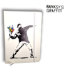 Banksy A5 Notebook - The Flower Thrower