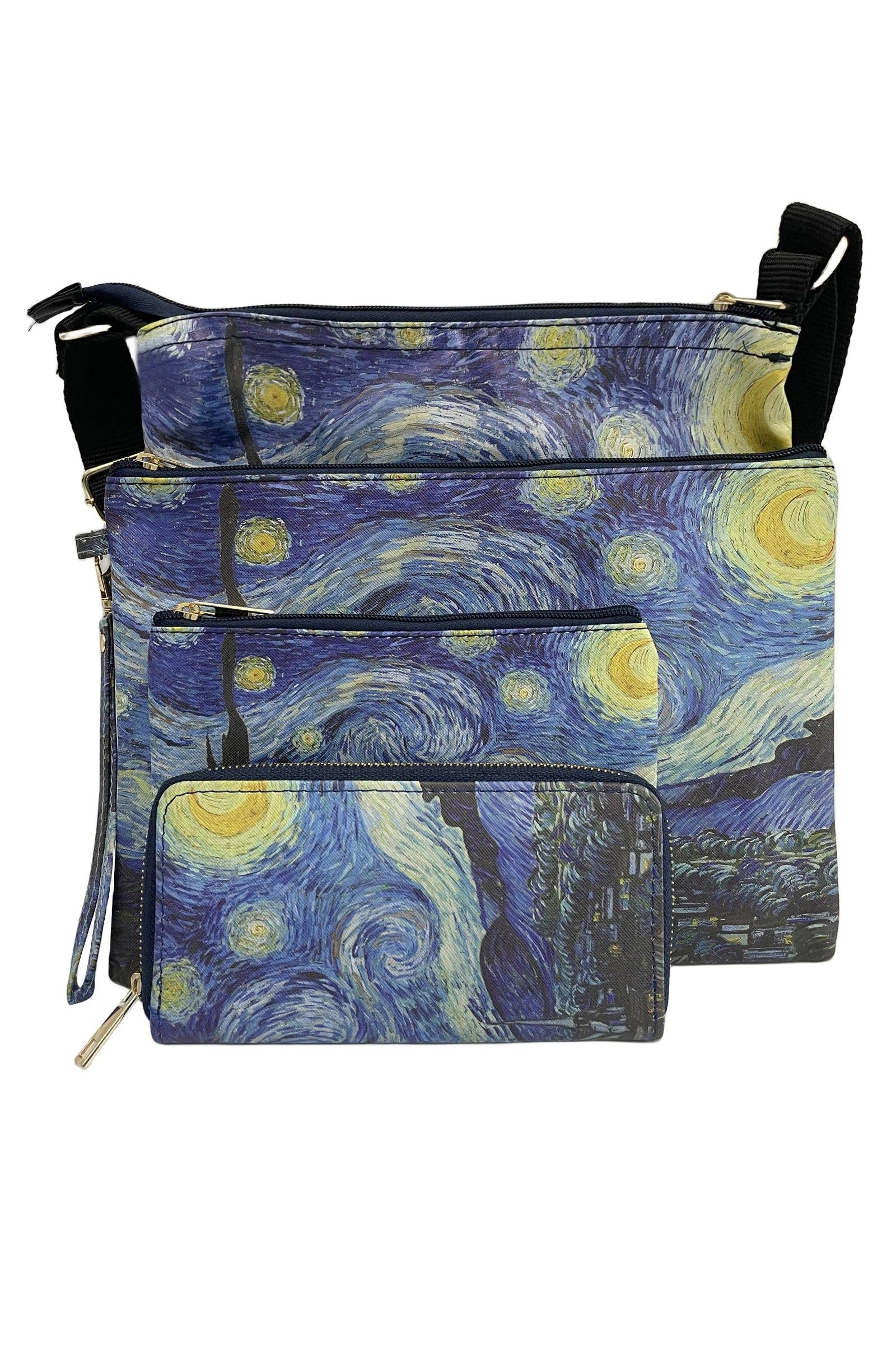 Van Gogh Starry Night Print - Crossbody