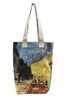 Van Gogh Terrace At Night Print Cotton Tote Bag Pack of 3