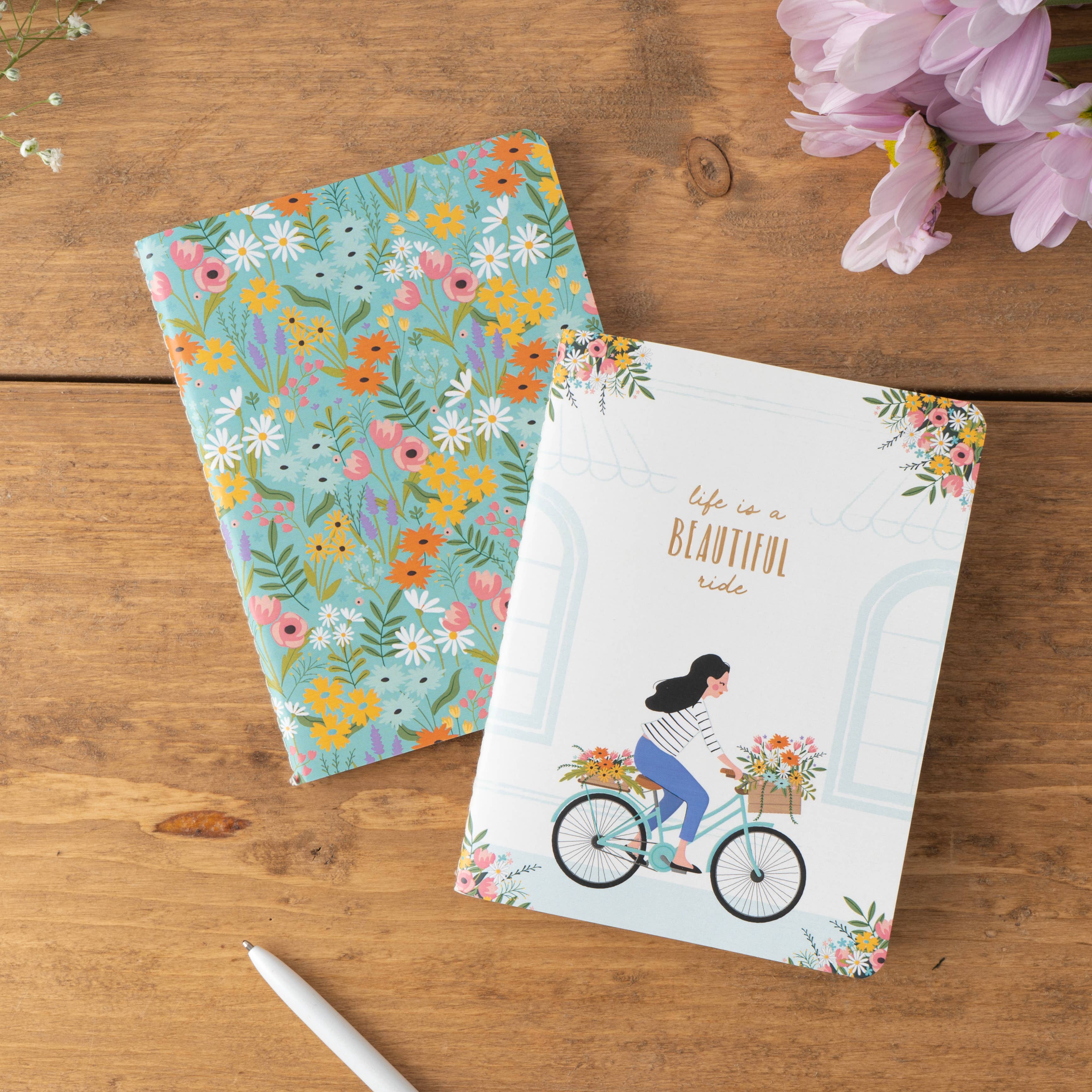 The Flower Market 'Life Is..' Set of 2 Notebooks