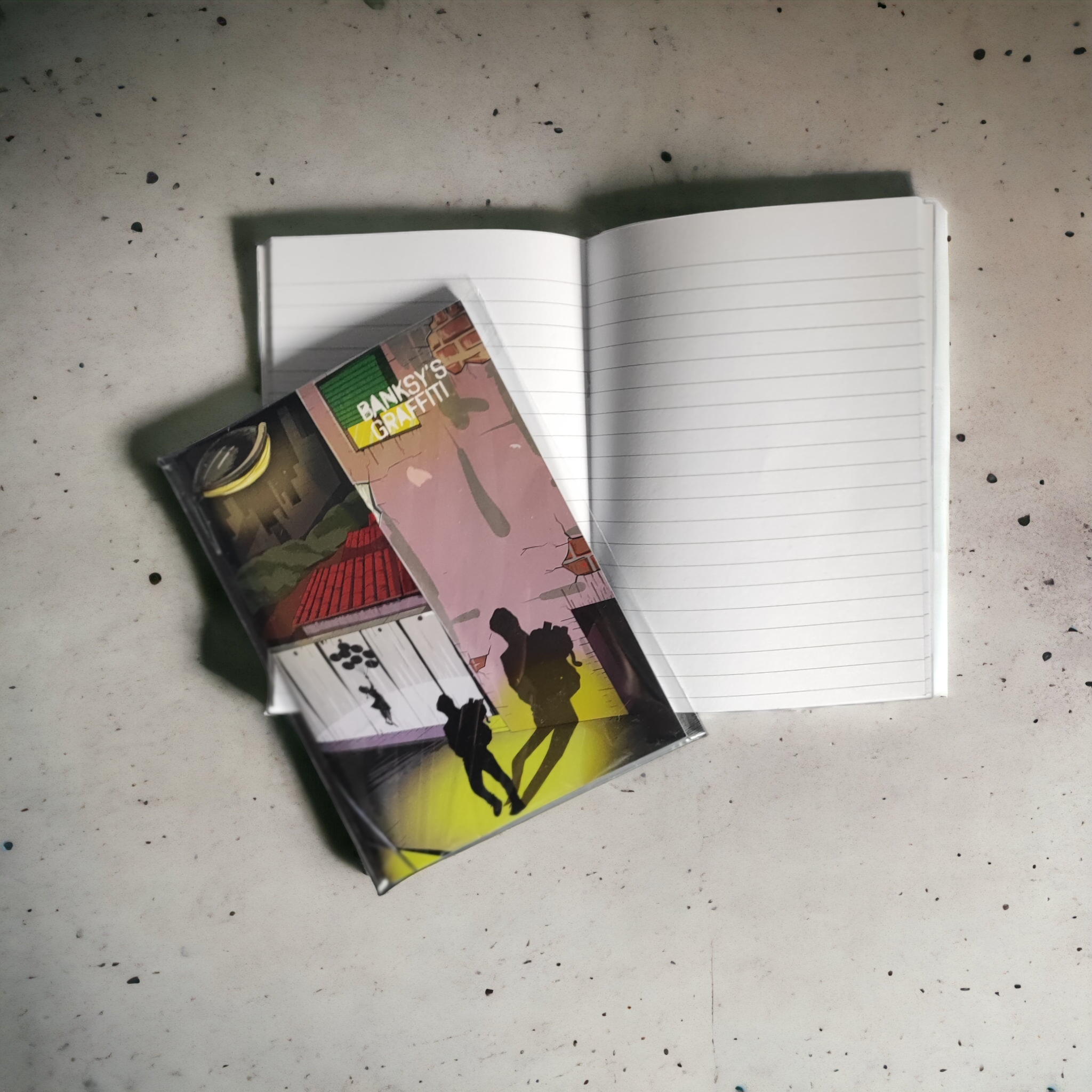 Banksy Comics A5 Exercise Book - Flying Girl