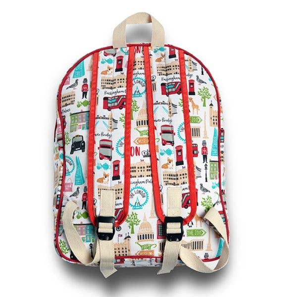 London Adventures Backpack - 100% Recycled Cotton