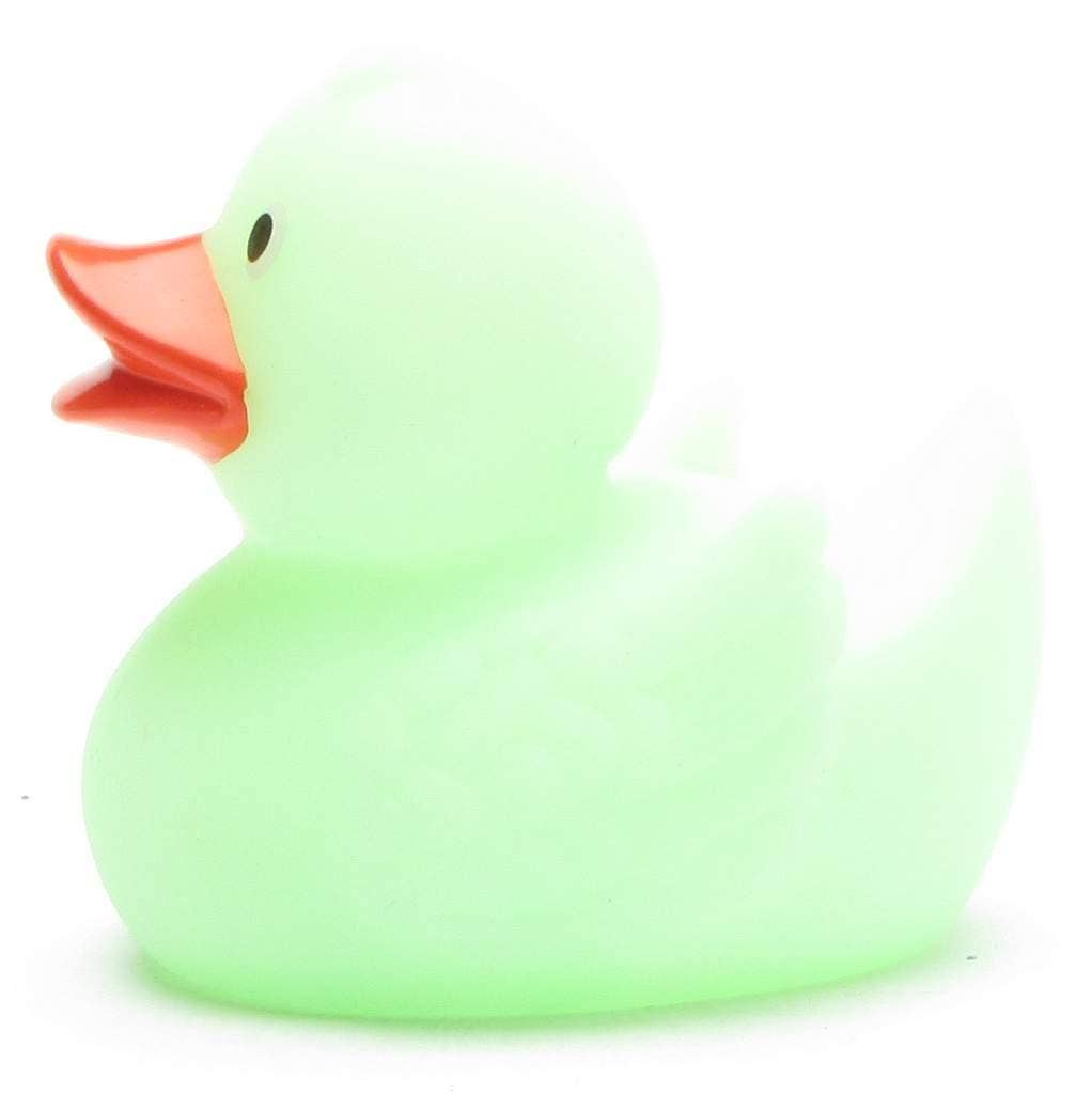 Rubber Duck Glow in the Dark - green - rubber duck