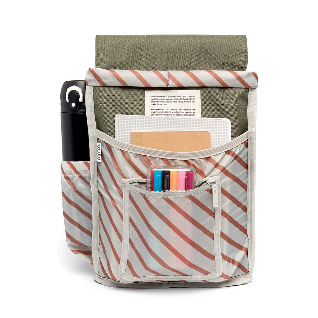 Scout Mini Stripes Olive Backpack