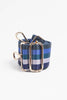 Blue Green Multi Stripe Wide Bag Strap