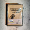 Banksy A5 Street Journal + Stencil - Learn to rest