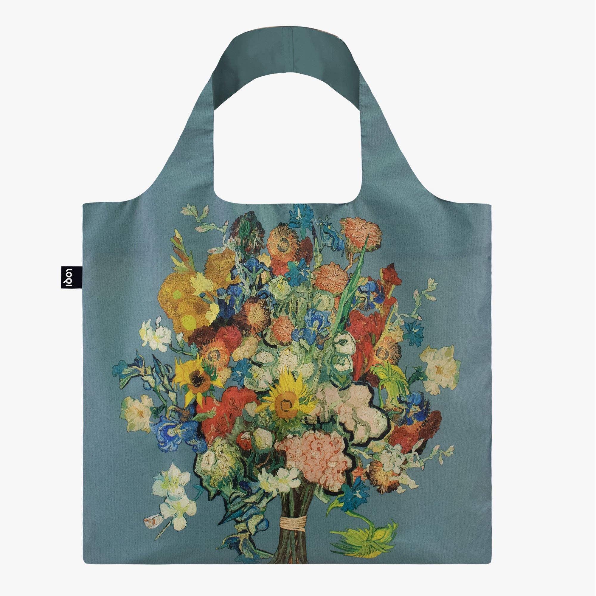 VAN GOGH MUSEUM Blue Flower Pattern Bag