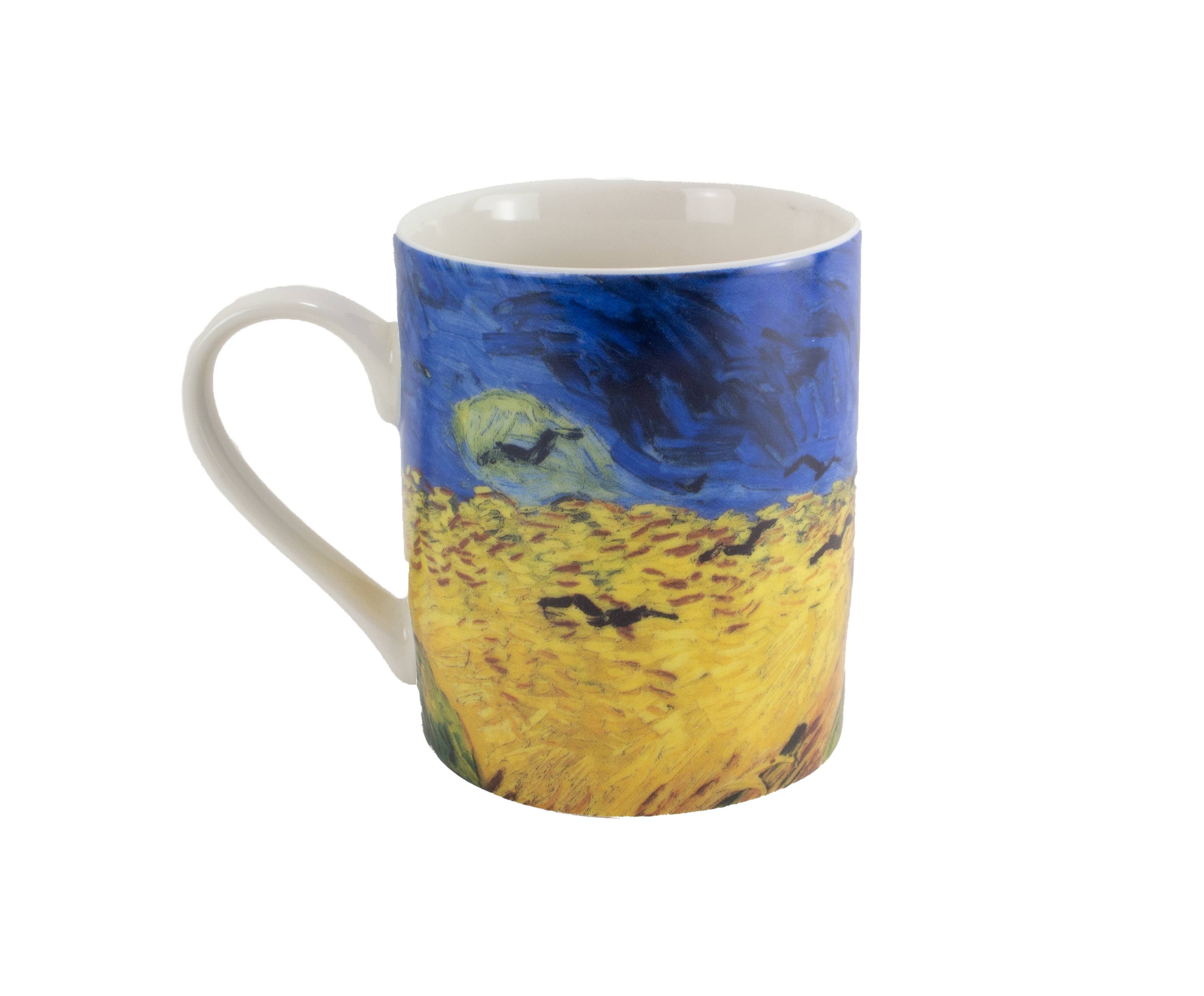 Mug in  Box, Van Gogh, Wheatfield with crows, Auvers