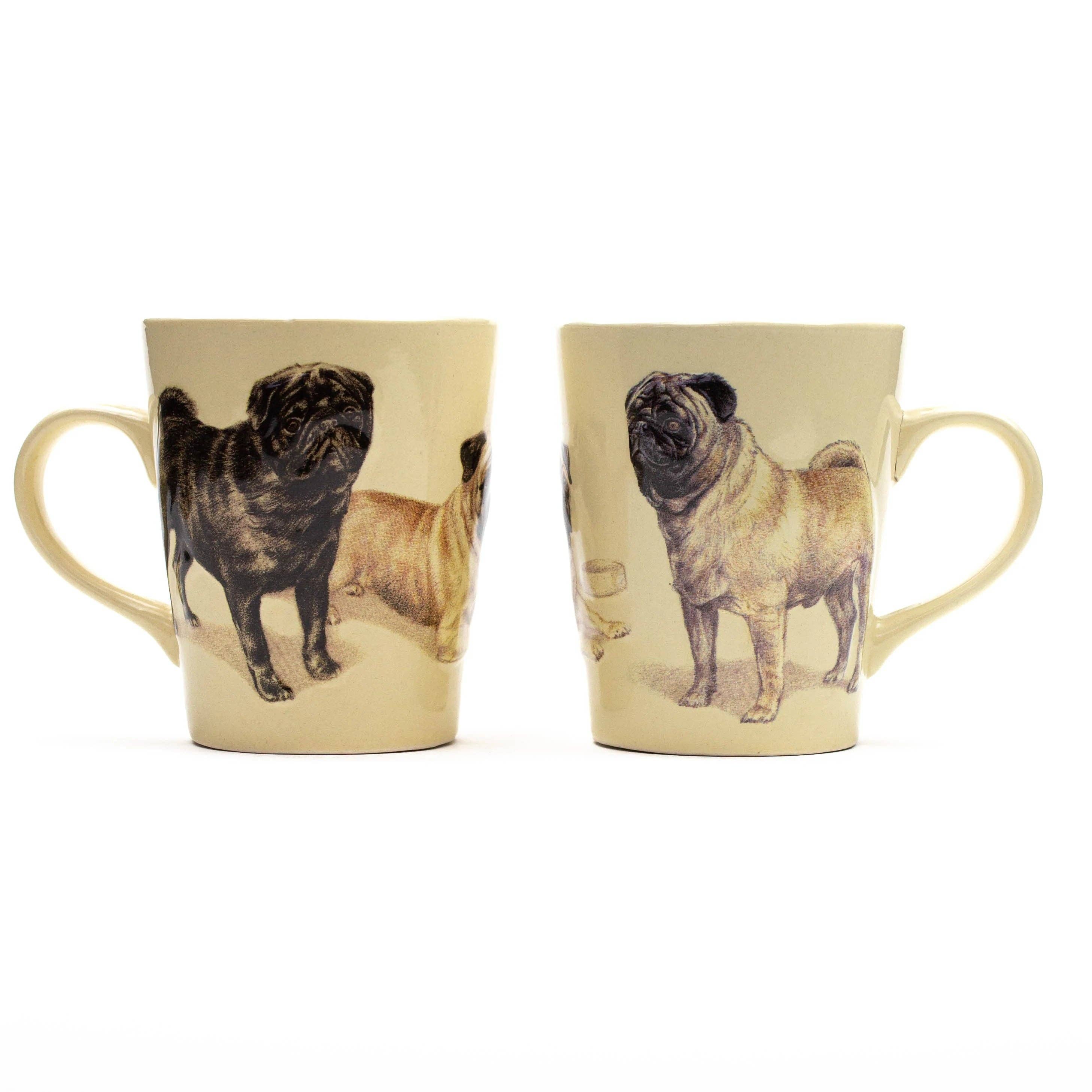 Pug relief mug