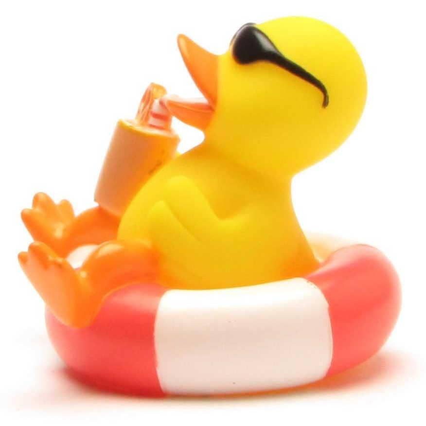 Rubber duck in a swimming band - rubber duck