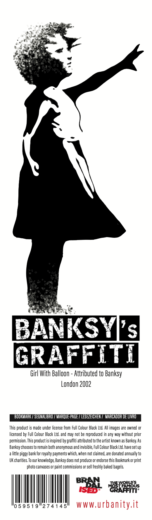 Banksy Bookmark “Soft-Touch - Girl With Balloon