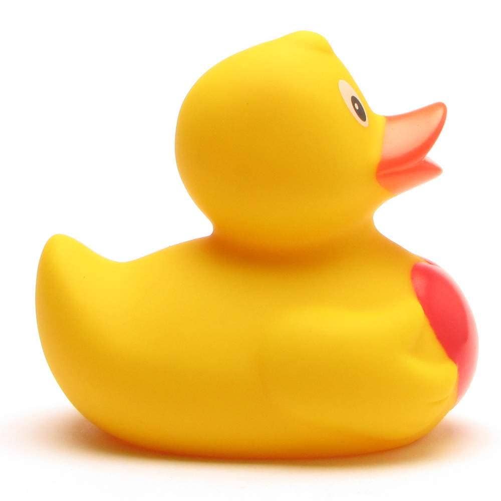 Rubber duck with heart - rubber duck