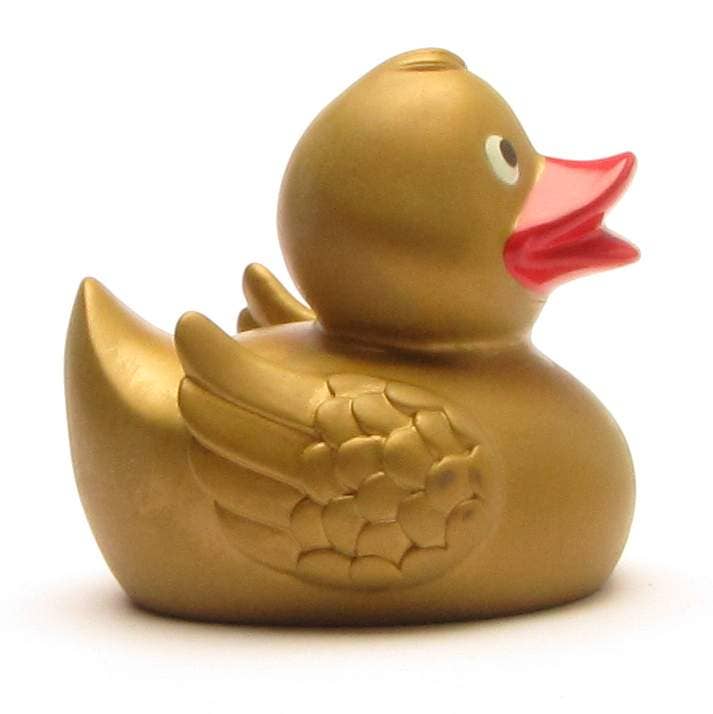 Elegant rubber duck in gold - rubber duck