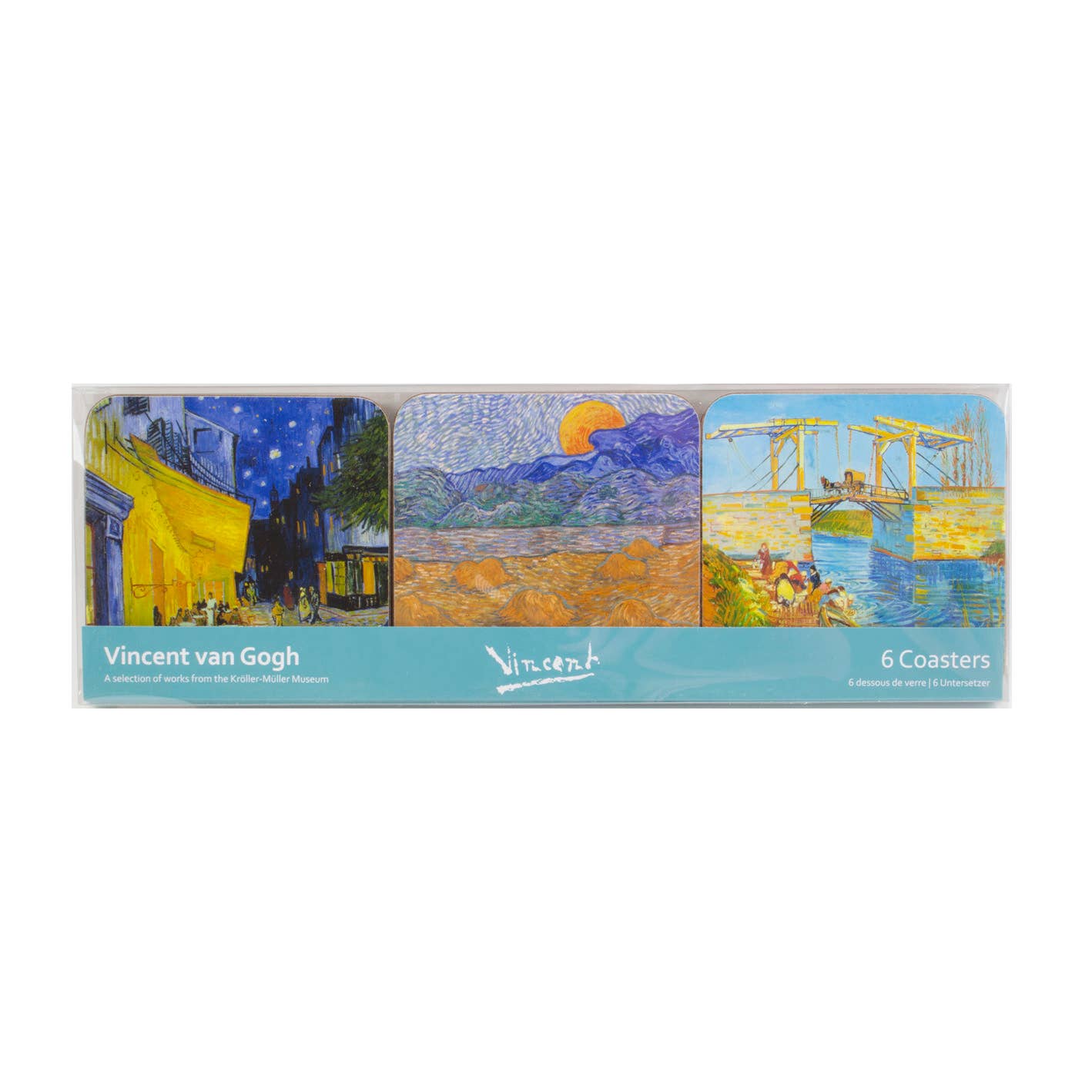 Coasters, Set of 6, Van Gogh, Masterpieces Kroller Muller