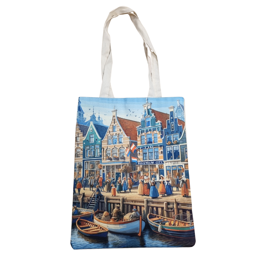 Volendam Streets Canvas Bag