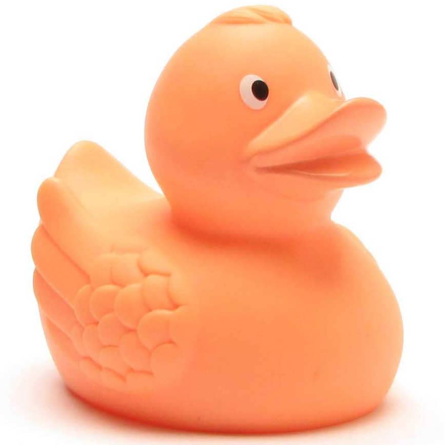 Mia Rubber Duck - pastel orange - rubber duck