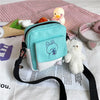 Load image into Gallery viewer, Mini Kawaii Shoulder Bag with Rabbit Brooch and Bear Doll