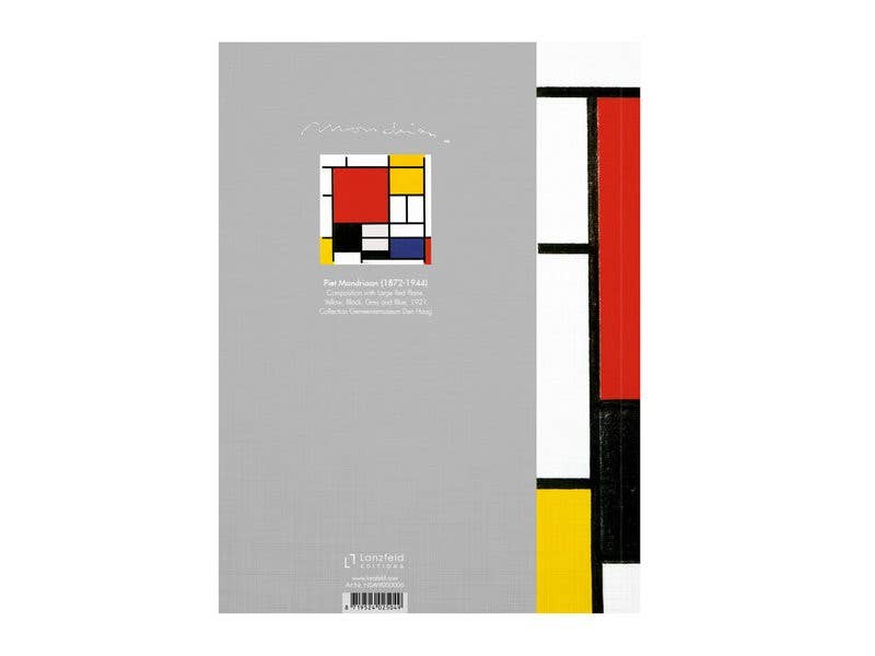 Artist journal sketchbook, Mondriaan