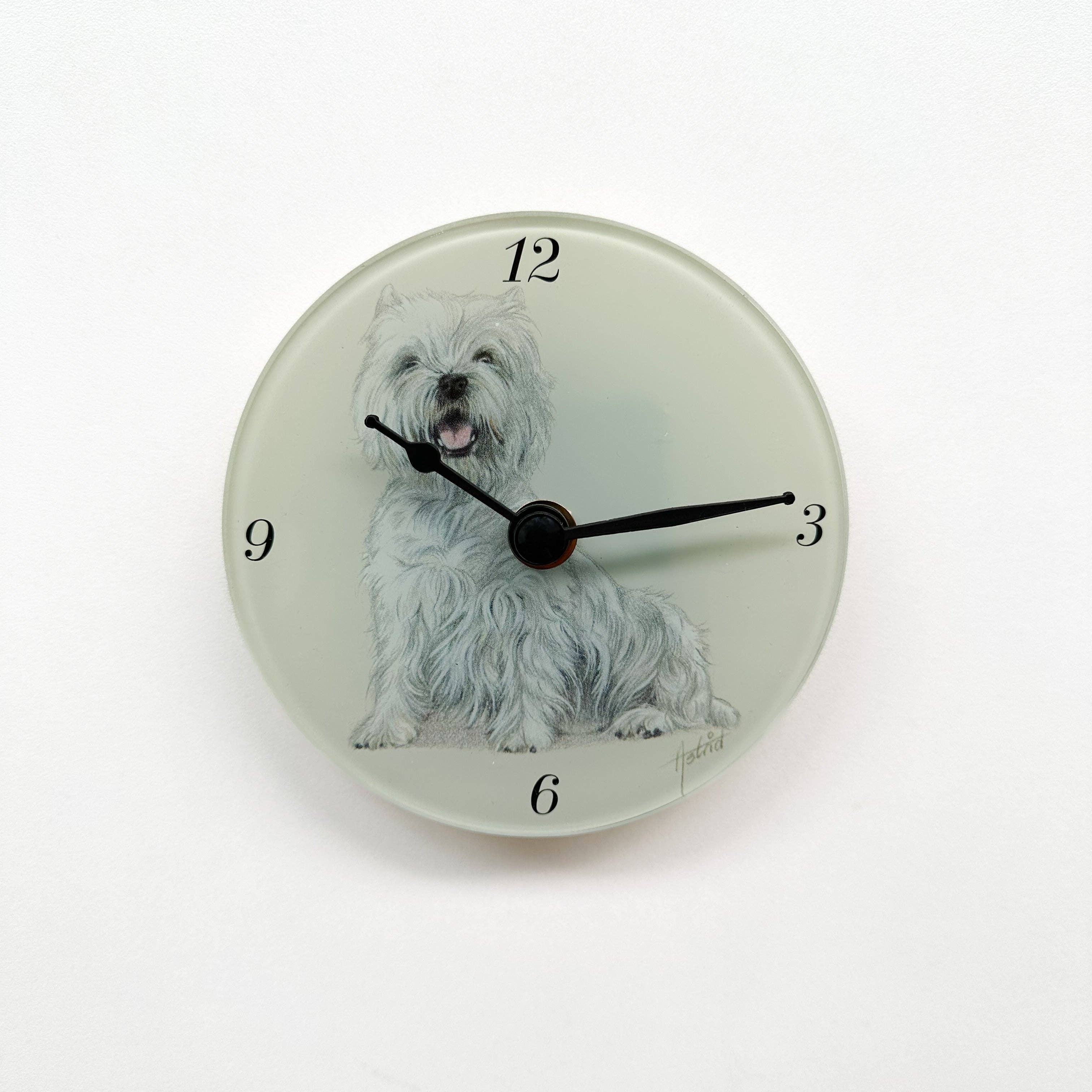 West Highland White Terrier Clock