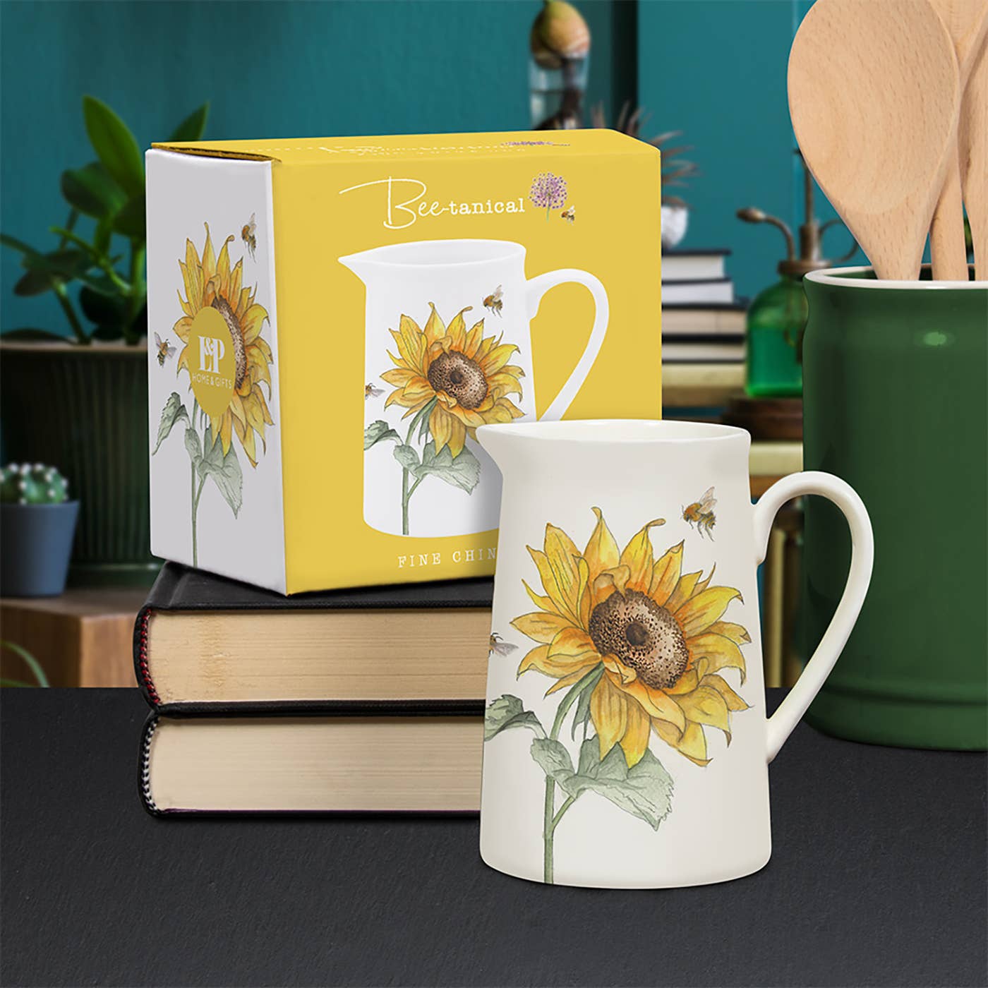 Bee-Tanical Small Jug Sunflowers