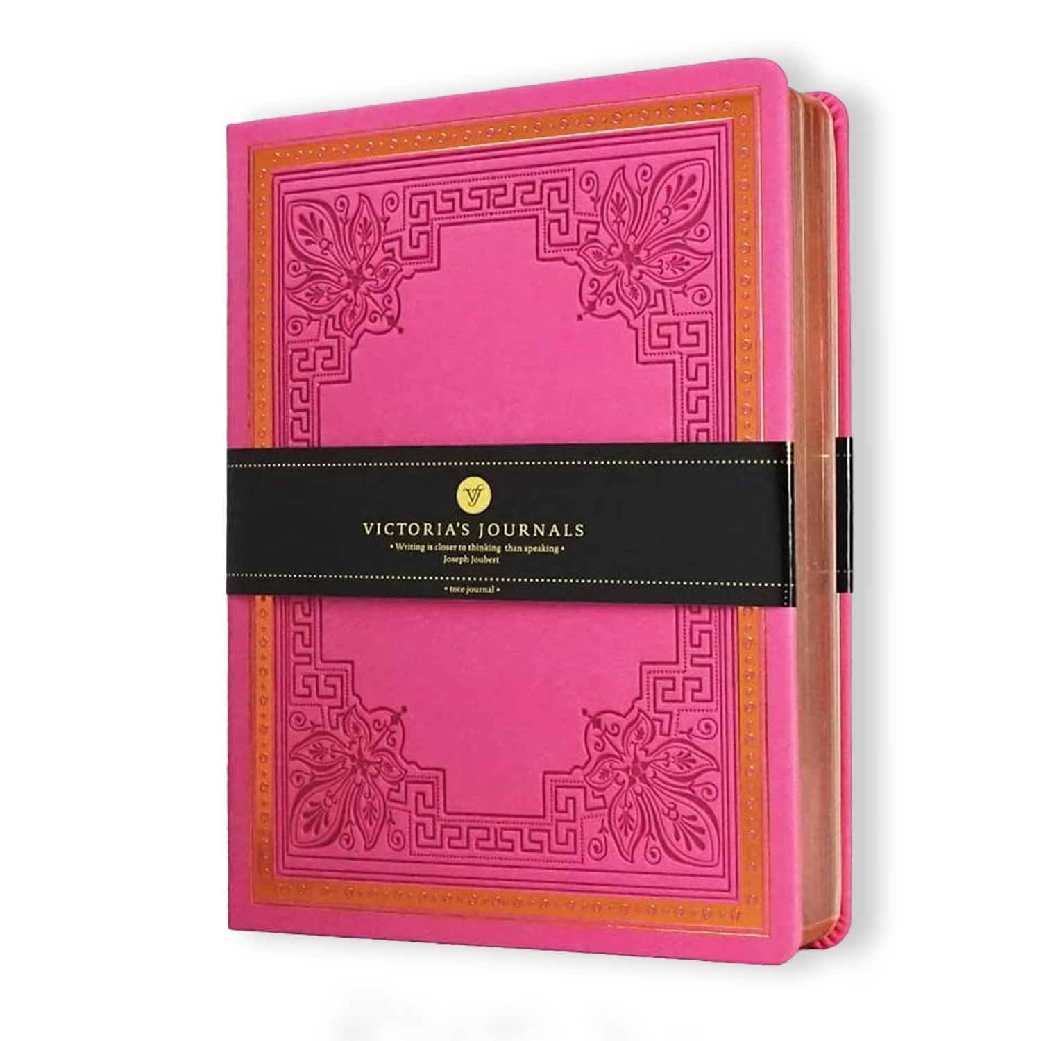 Victoria's Journals Antique Style Diary Hard Cover (Pink)