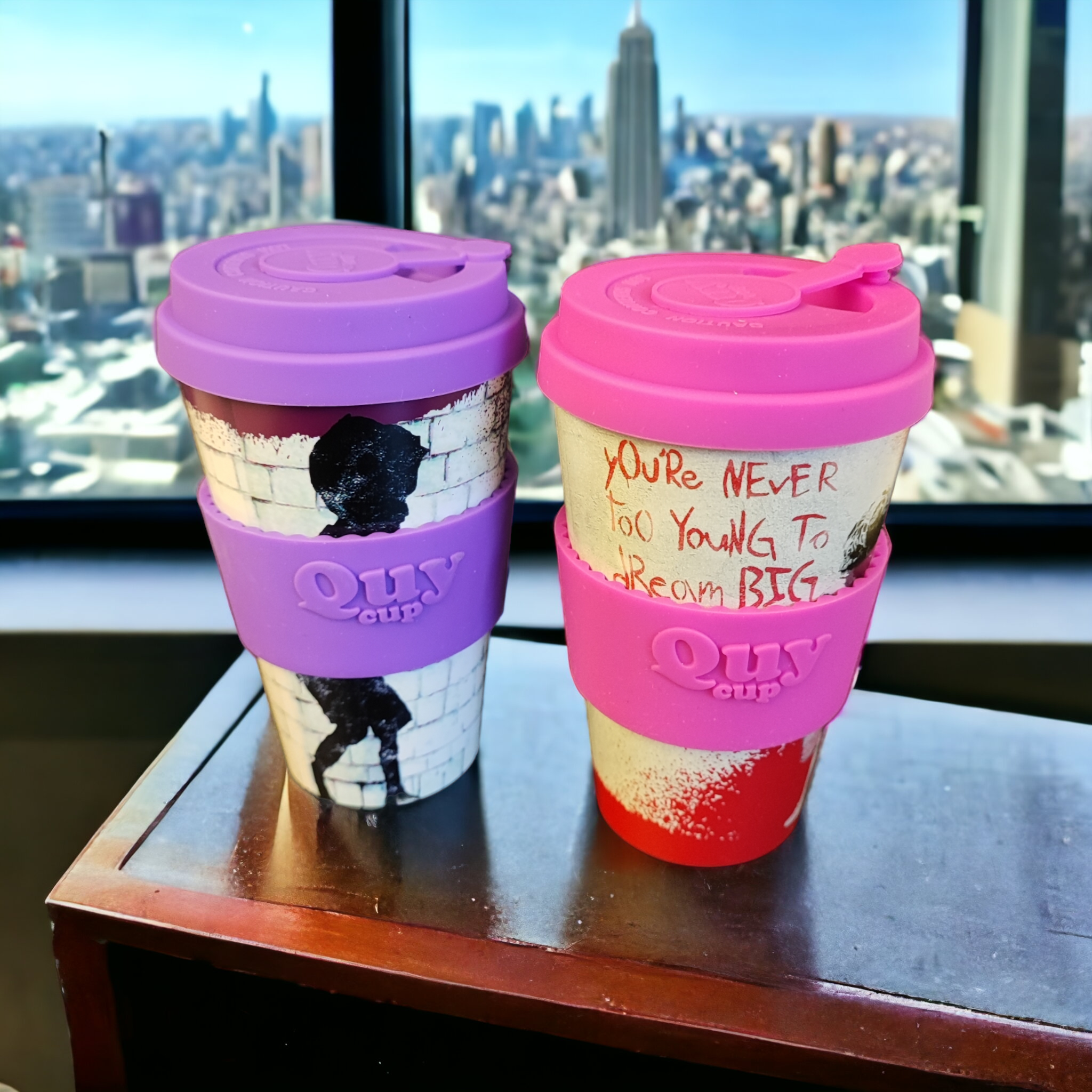 Banksy Travel Cup in RPET 400 ml - Dream Big