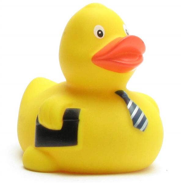 Rubber duck with headset - rubber duck