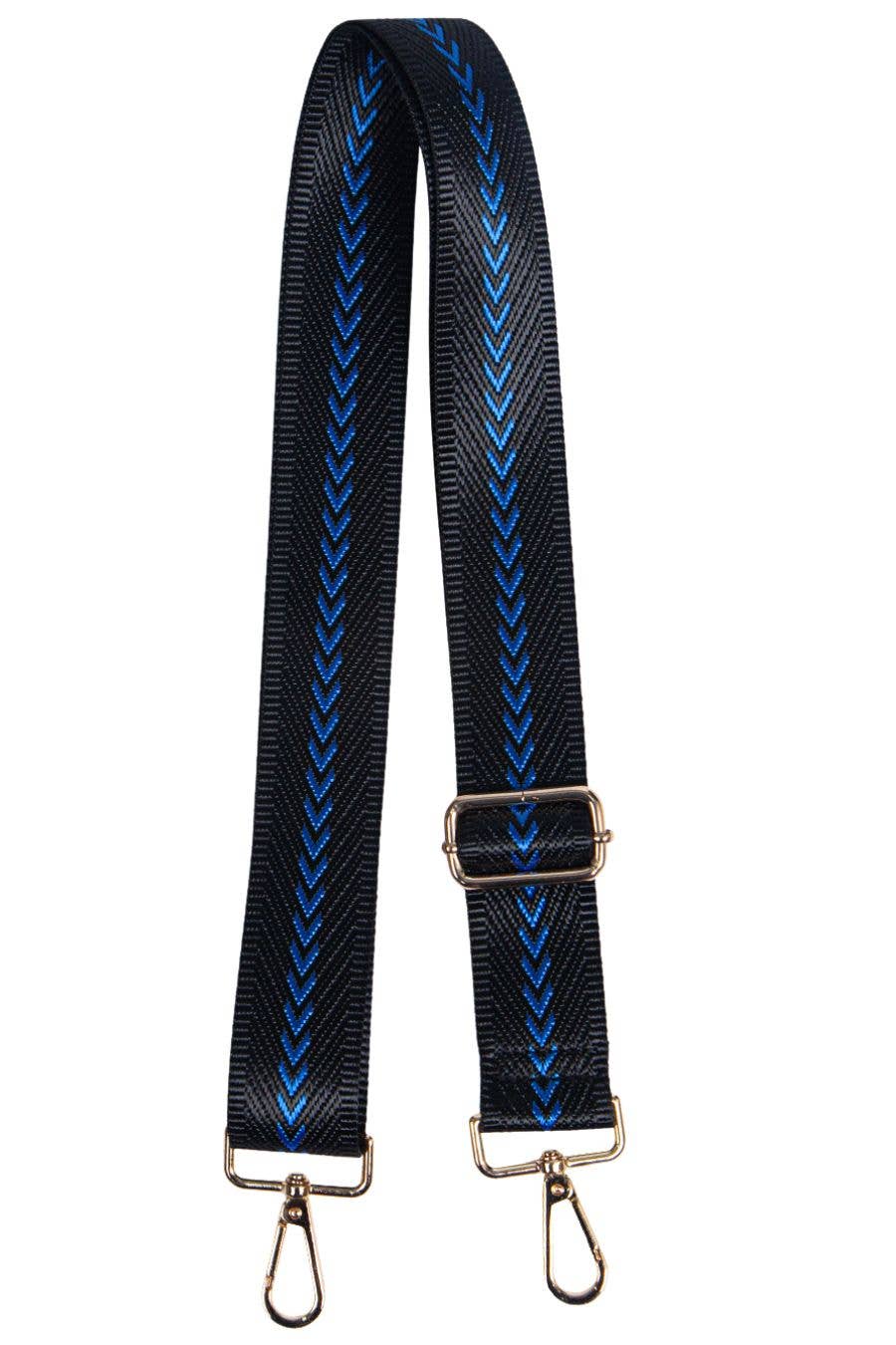 Royal Blue Small Arrow Print Bag Strap