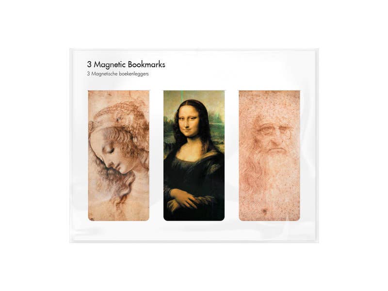 Set of 3, Magnetic bookmark, Leonardo Da Vinci