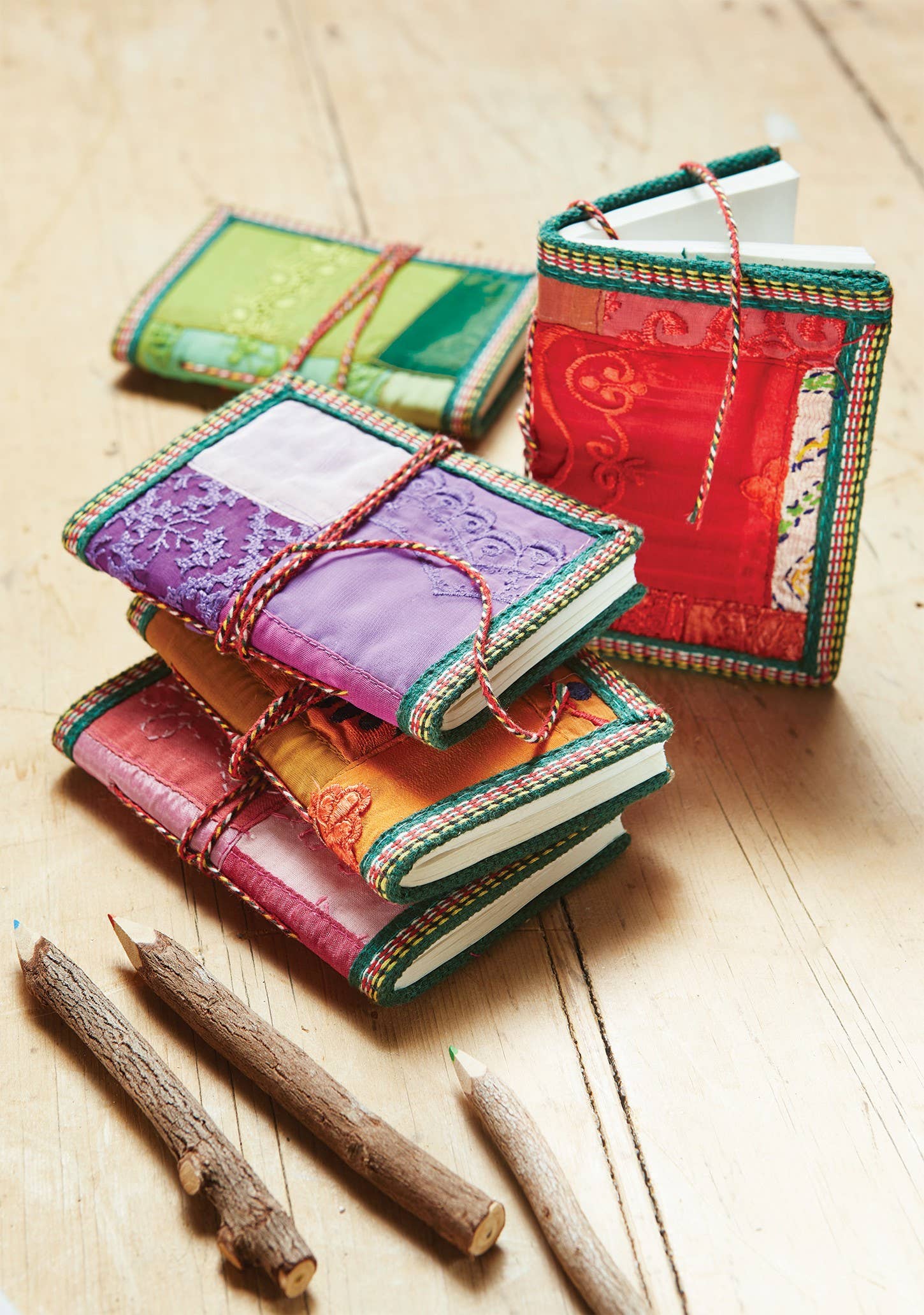 Sari Covered Handmade Paper Notebook