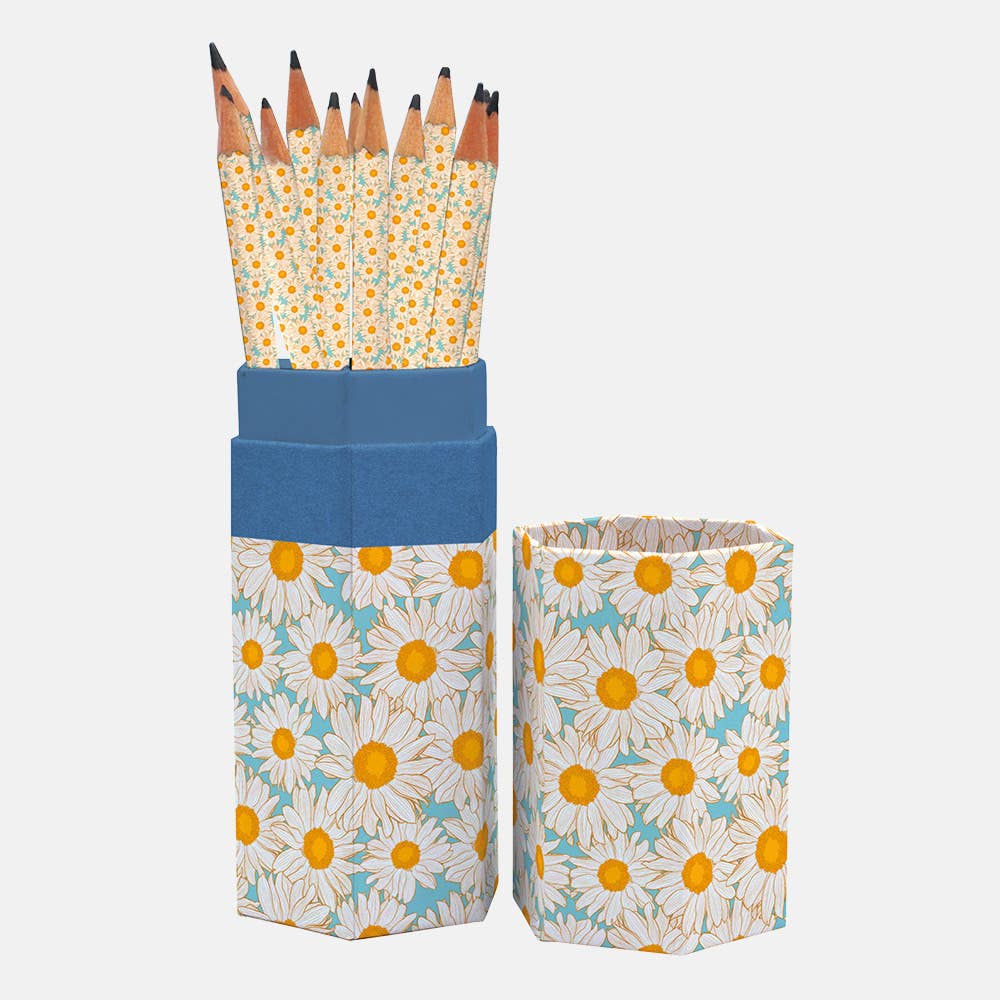 Pencil Set - Hazy Daisies