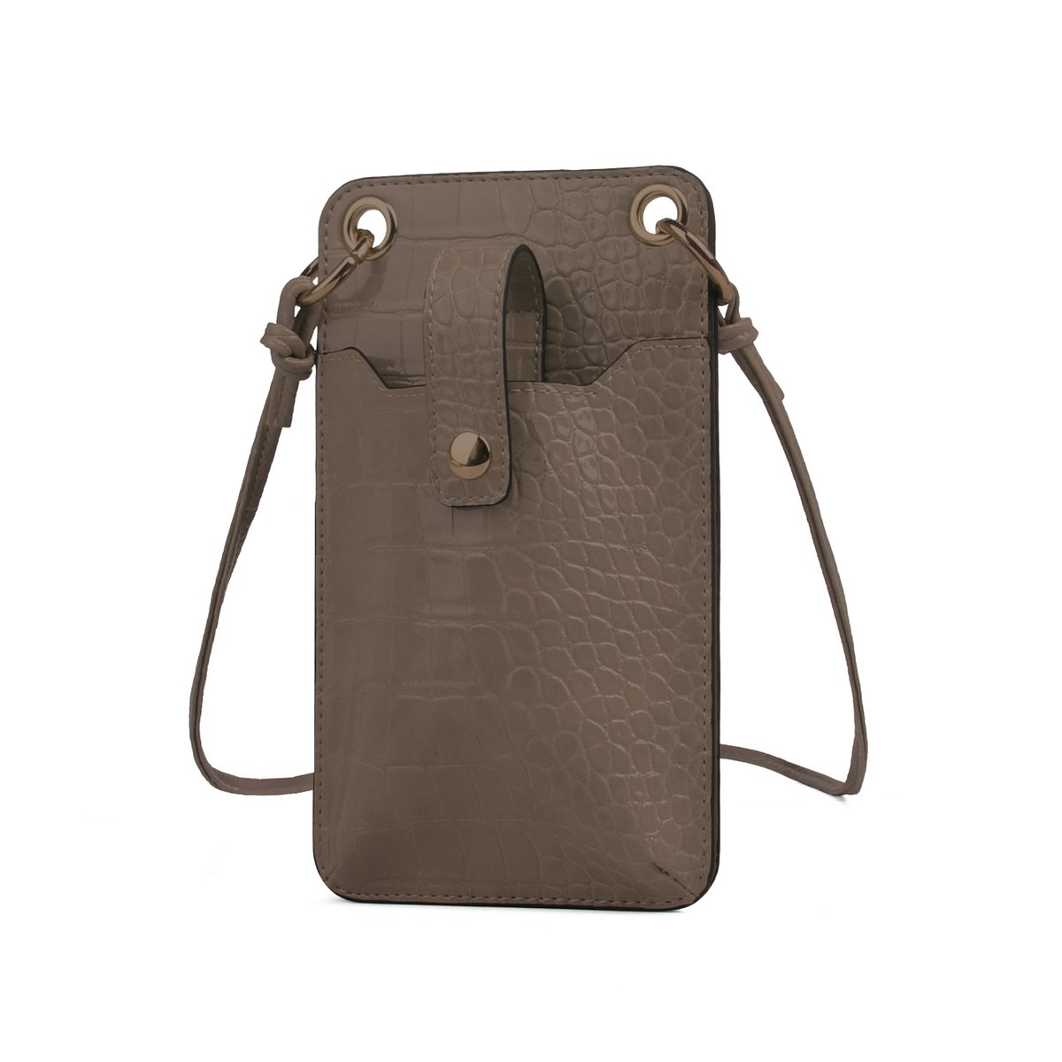 ORTA NOVA Lipari Telephone Bag Chocolate