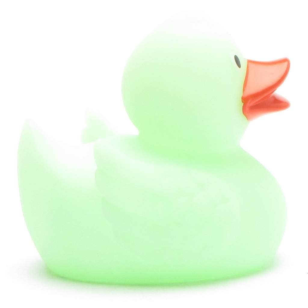 Rubber Duck Glow in the Dark - green - rubber duck