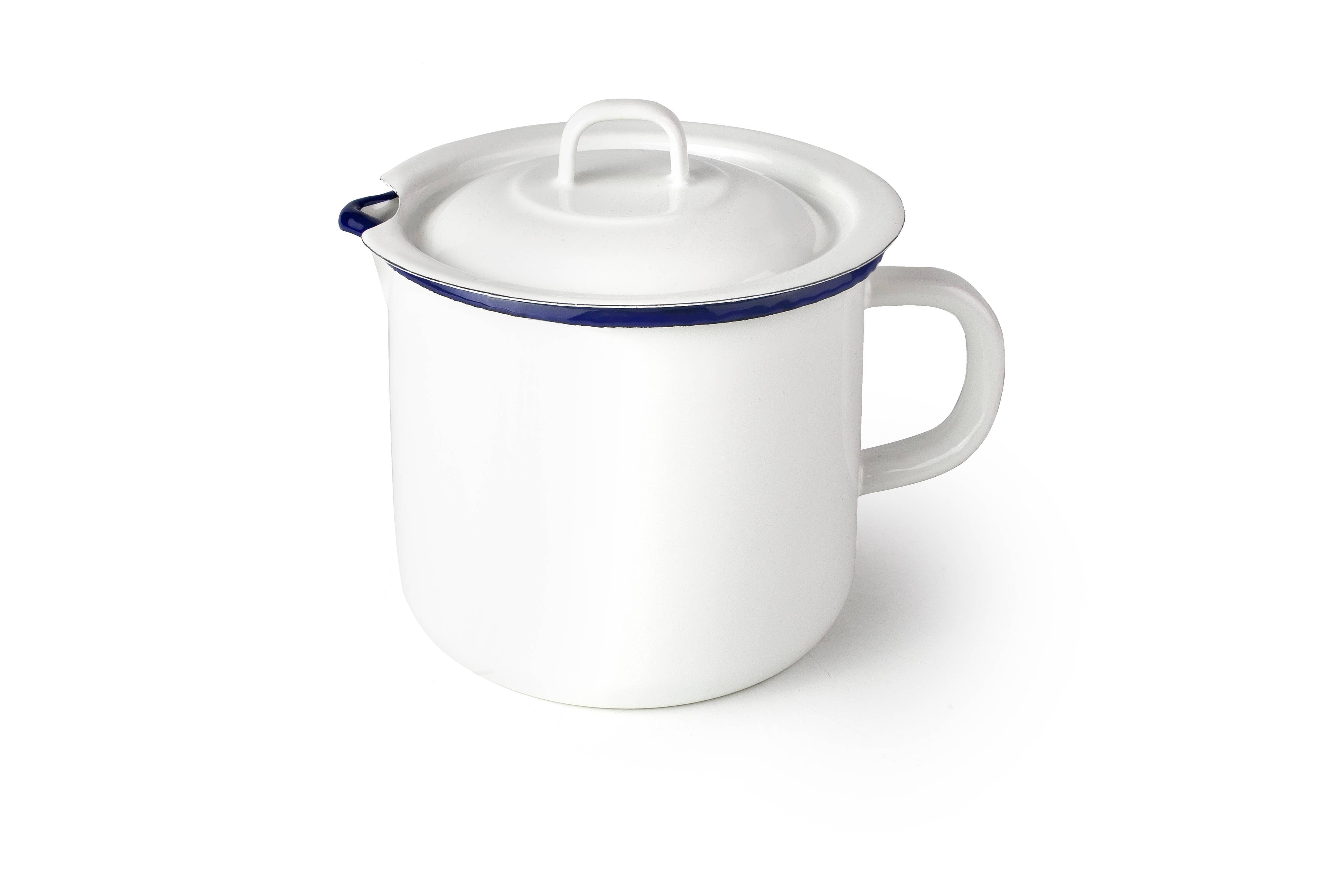 MILK KETTLE WITH WHITE LID 14 CM - IBLI