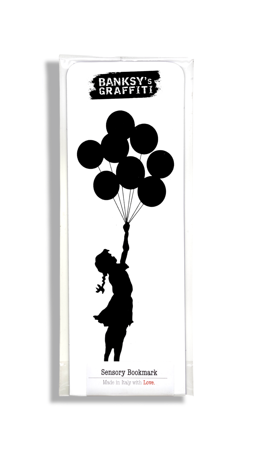 Banksy Scented Bookmark - Flying Balloons Girl