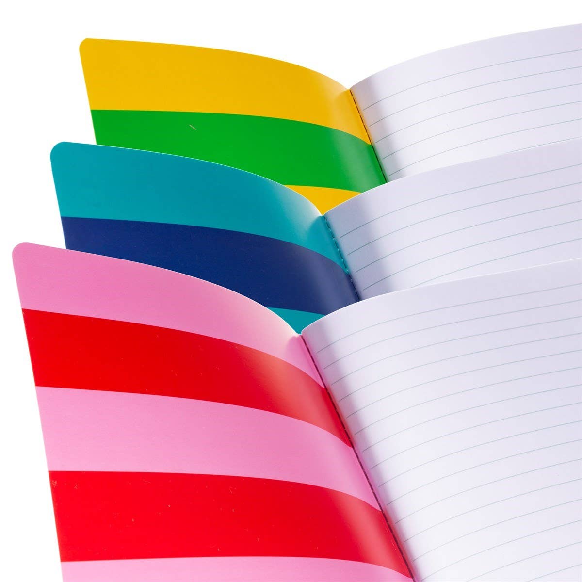 Bright Ideas Striped A5 Notebook- Assorted