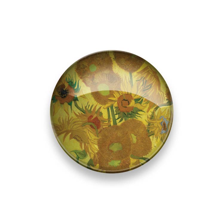 Van Gogh Sunflower Glass Magnet XL