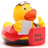 Pizza delivery man - bath duck - Everything fresh