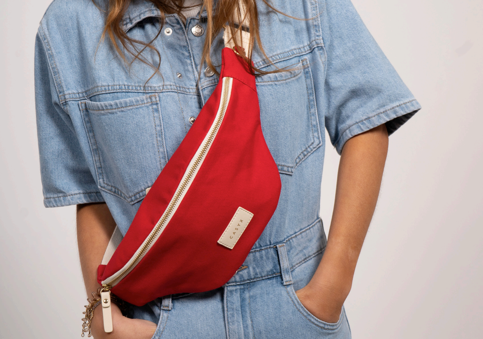 CASYX Waist Bag - COTTON - Garance Red