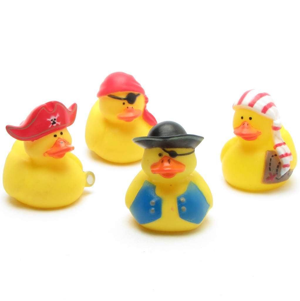 Pirate bath ducks - rubber ducks - set of 4