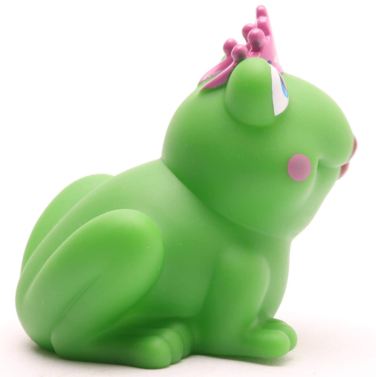 Frog queen with pink crown - bath toy