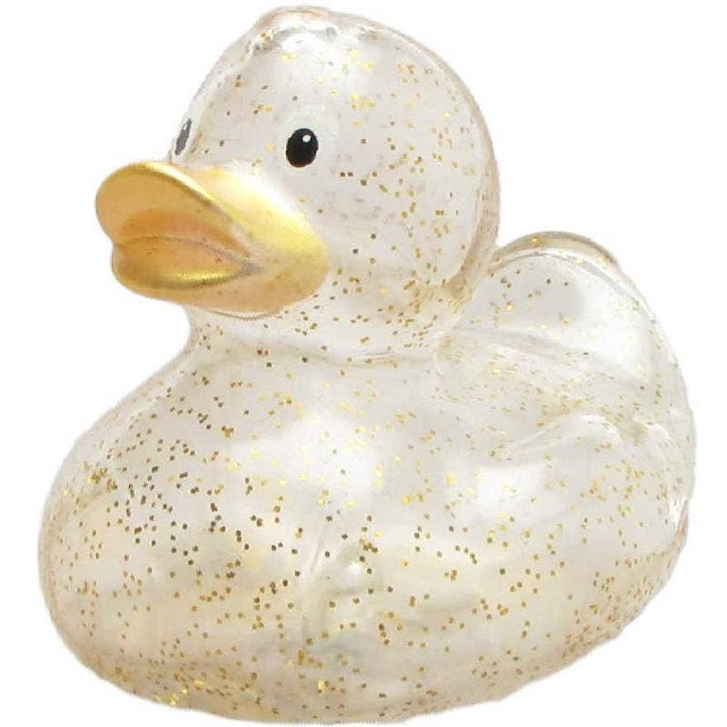 Gold glitter rubber duck - rubber duck