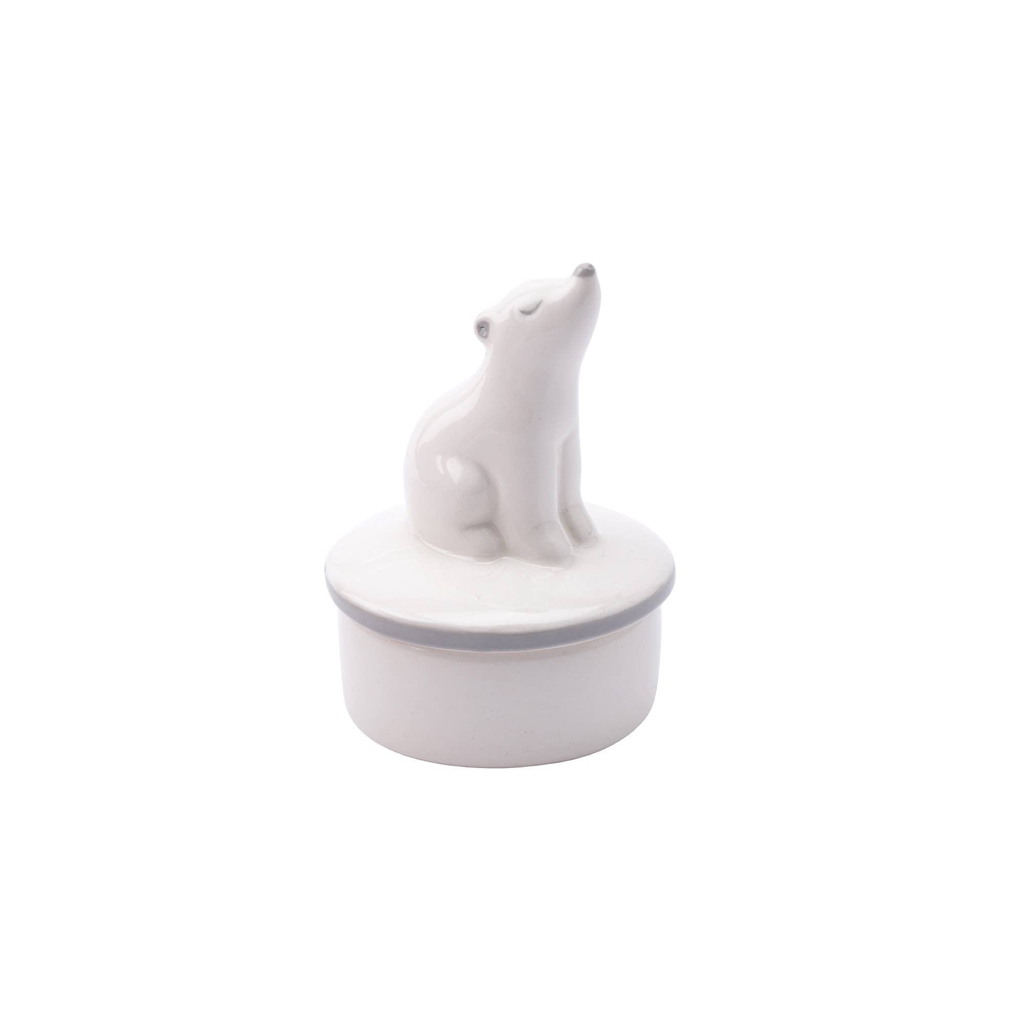 Send With Love Ceramic Bear Trinket Pot