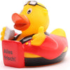 Pizza delivery man - bath duck - Everything fresh