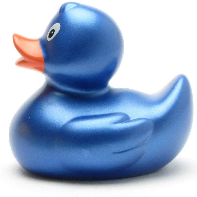 Rubber Duck Sara (blue metallic) - rubber duck