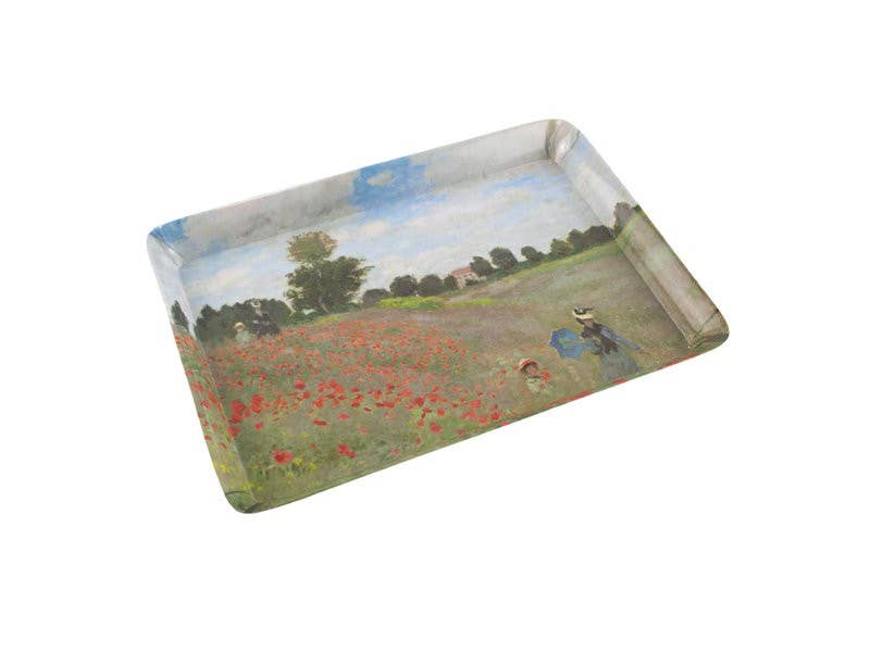 Serving Tray, Mini Size, Monet, Field With Poppies