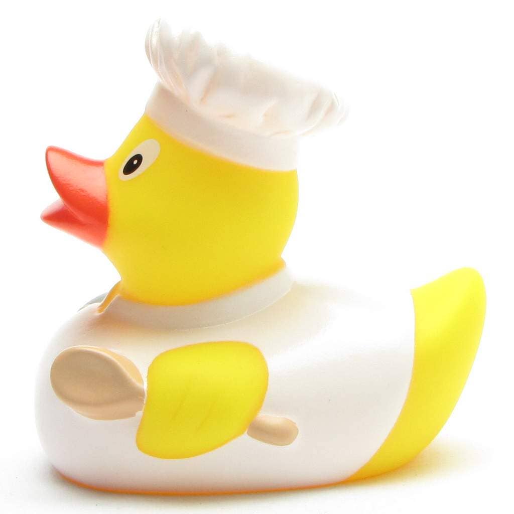 Rubber Duck Cook (white) - rubber duck