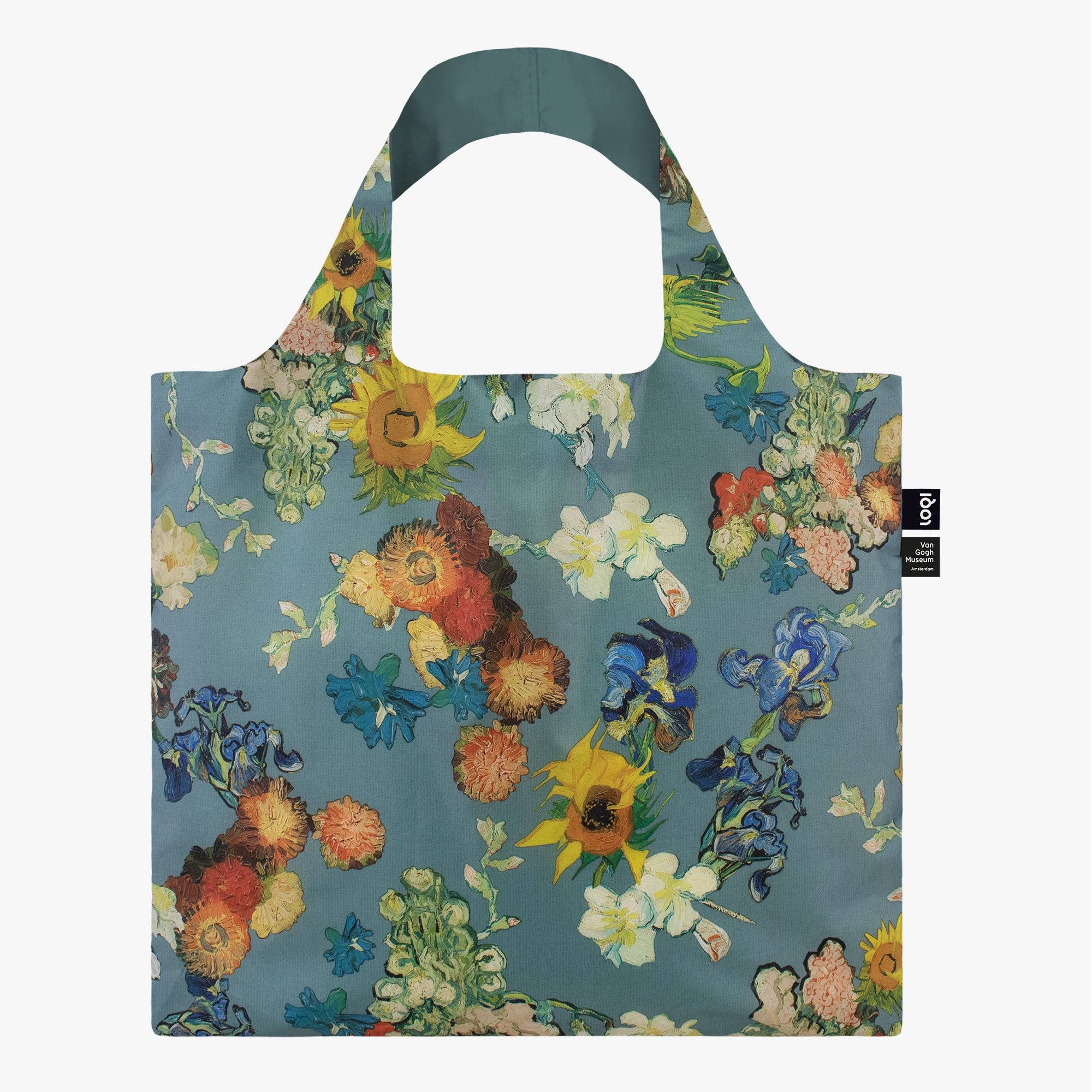 VAN GOGH MUSEUM Blue Flower Pattern Bag