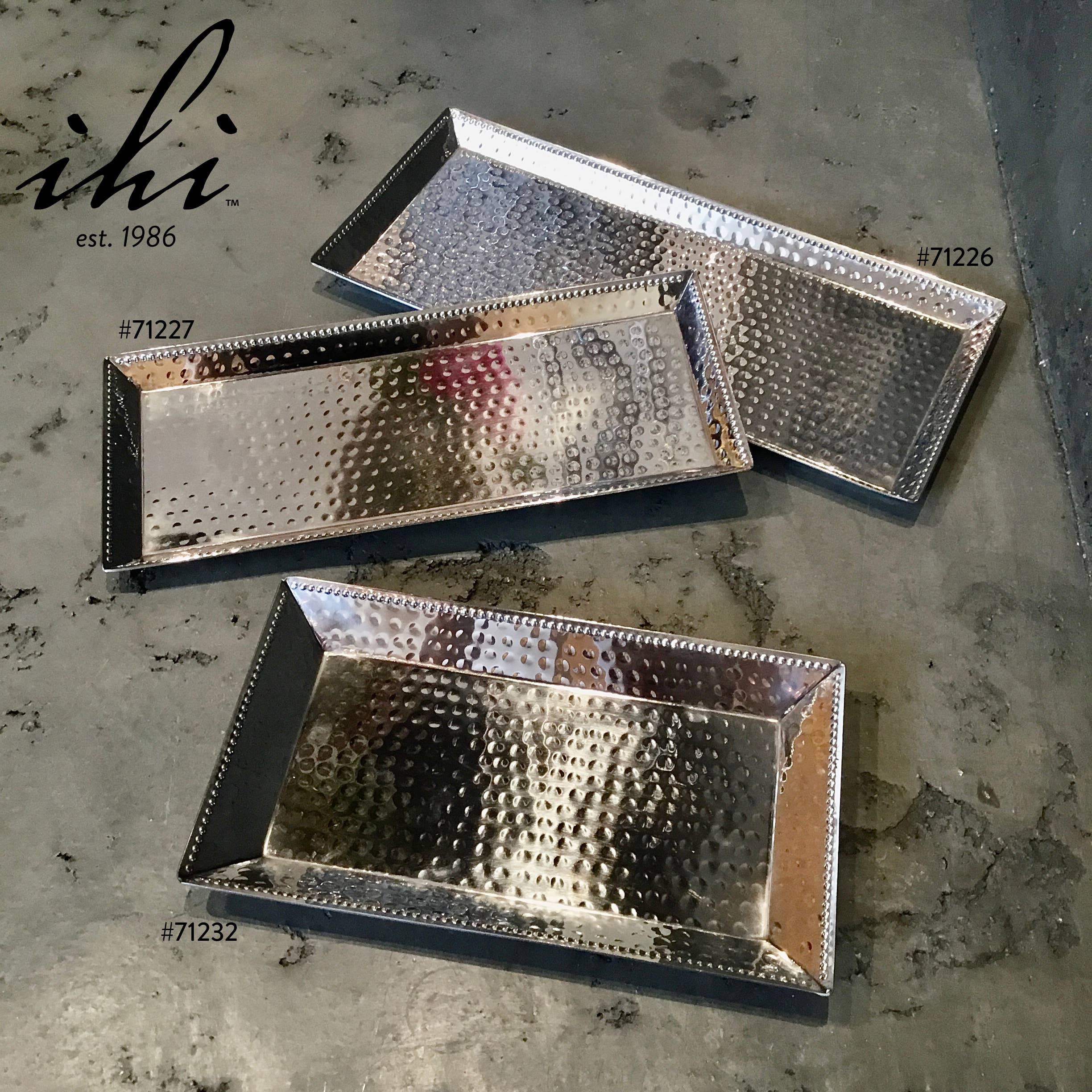 SS Polished Beaded Plate/Tray