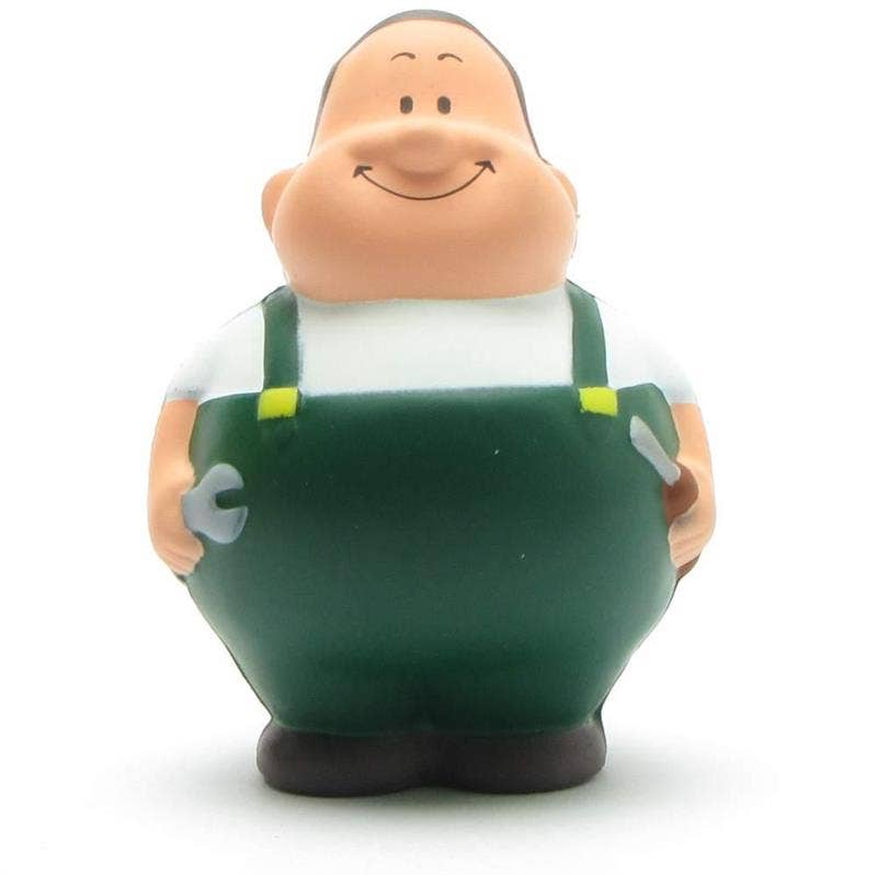 Schrauber Bert - green stress ball - crumple ball